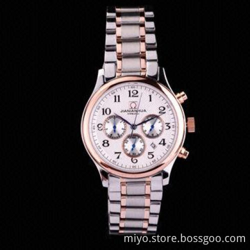 Multifunction Style Skeleton Automatic Watch in Stainless Steel Case and Bracelet, 3ATM WRC
